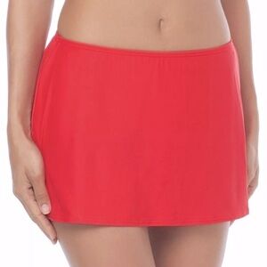 COCO REEF “Lava Coral” Classic Solids Bikini Skirted Swimsuit Bottom